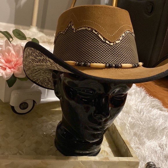 MEN'S HEAD'N HOME SIROCCO LEATHER HAT - Picture 1 of 12